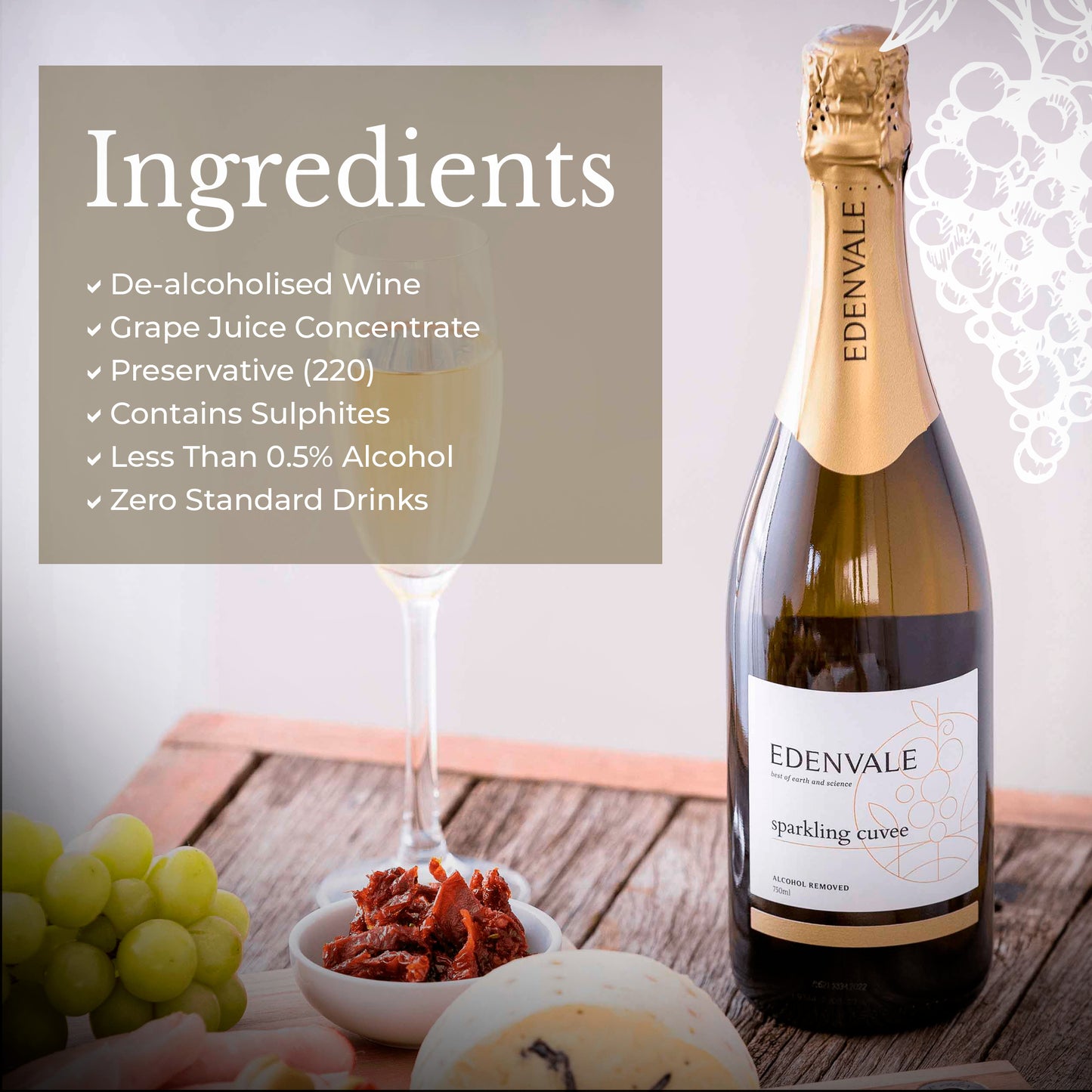 Edenvale sparkling cuvee, 750ml
