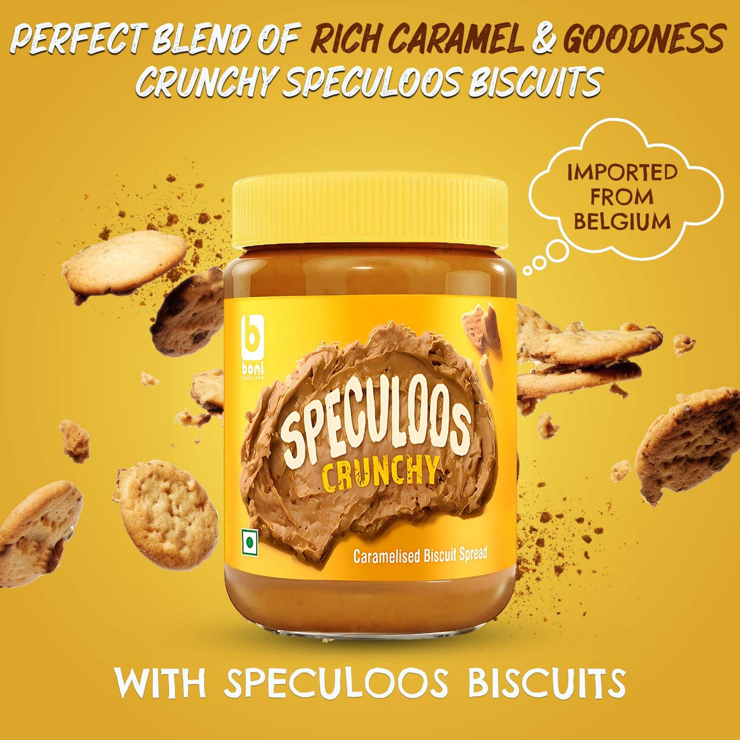 BONI Speculoos Crunchy Caramelized Biscuit Spread- 400g
