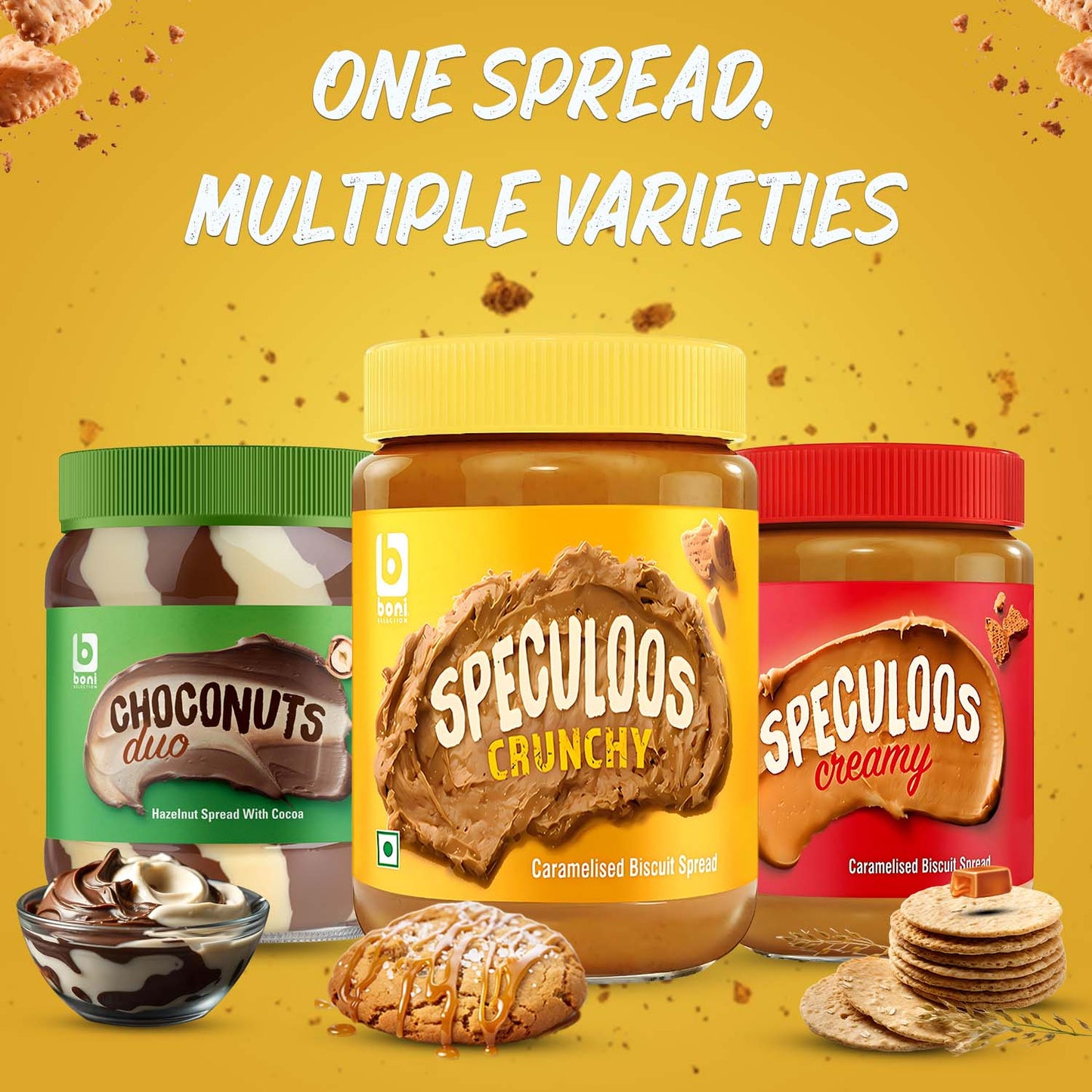 BONI Speculoos Crunchy Caramelized Biscuit Spread- 400g