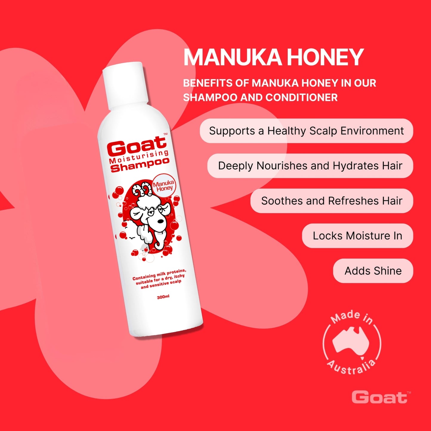 Goat - Moisturising Shampoo Manuka Honey