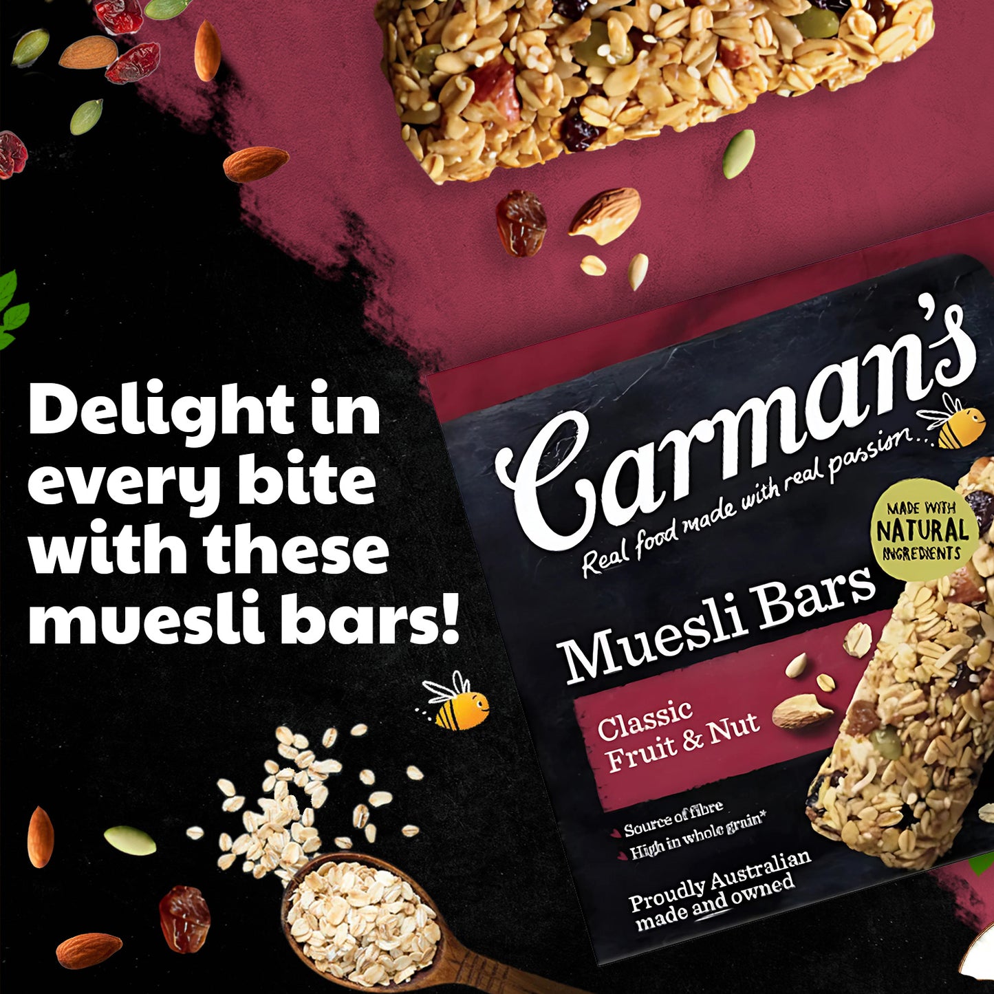 Carmans Bar Traditional Classic Fruit & Nut 270g