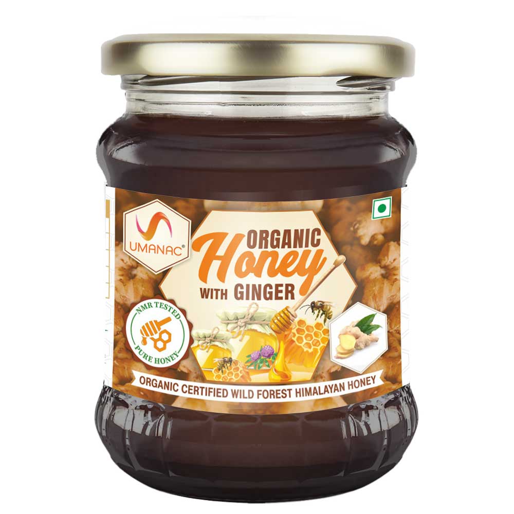 Umanac Organic Honey With Ginger- 250Gm
