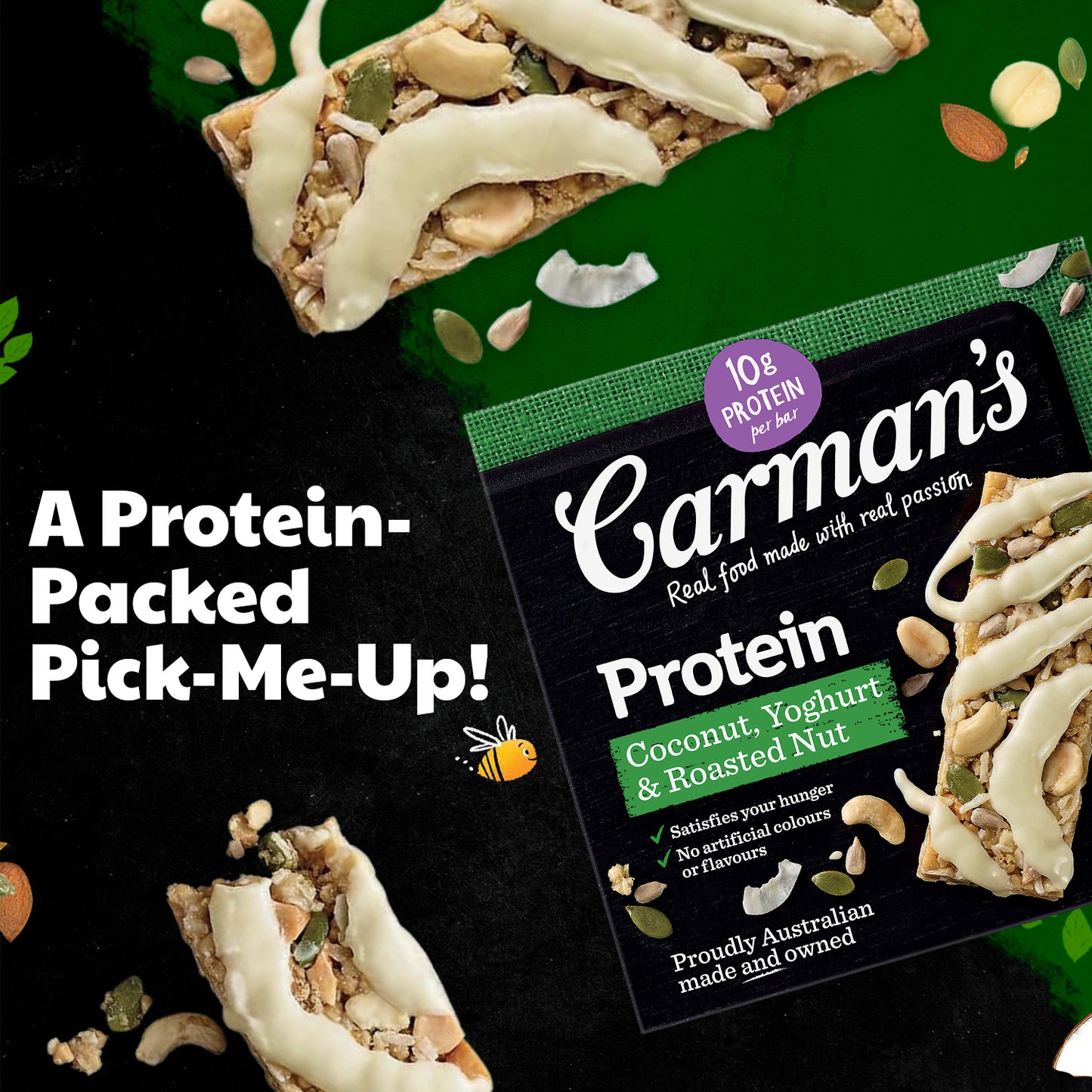 Carmans Bar Protein Coconut, Yoghurt & Roasted Nut 200g