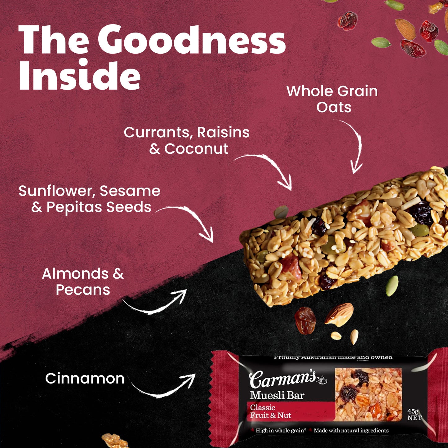 Carmans Bar Traditional Classic Fruit & Nut 270g