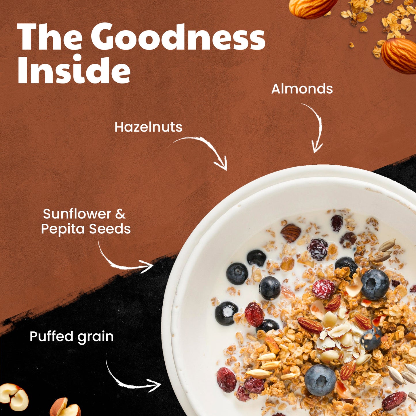 Carmans Granola Protein Rich Almond & Hazelnut 450g