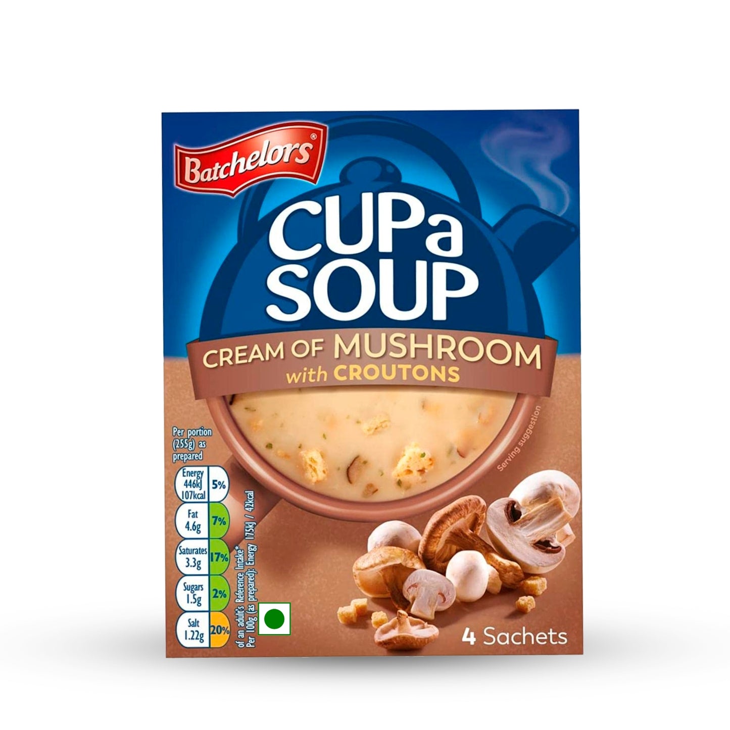 Batchelors Cup A Soup Cream of Mushroom with Croutons, 99g