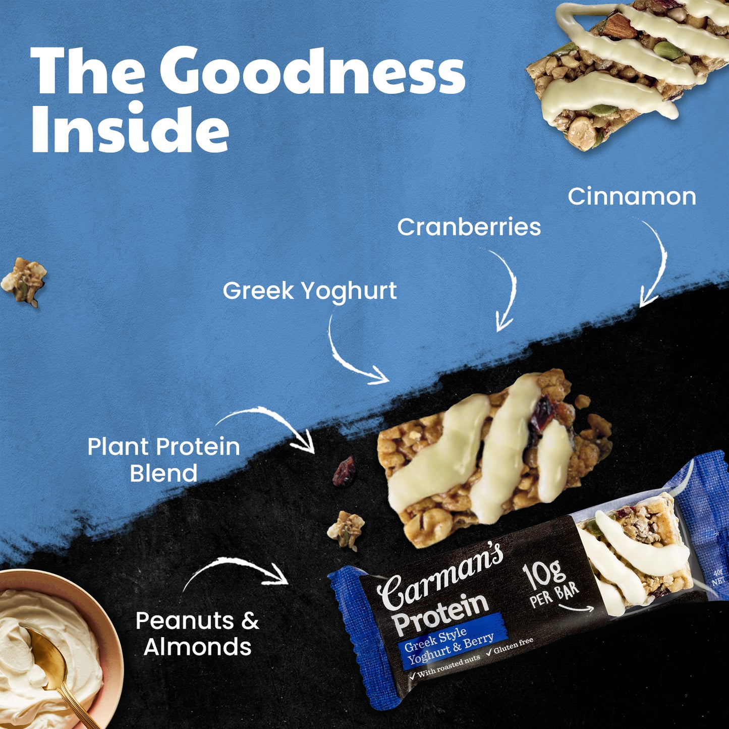 Carmans Bar Protein Greek Yoghurt & Berry 200g