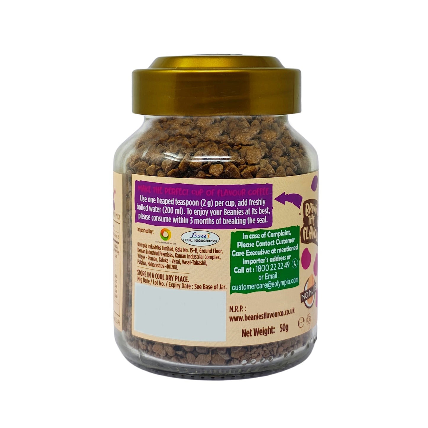 Beanies Cherry Chocolate Flavour Instant Coffee, 50g