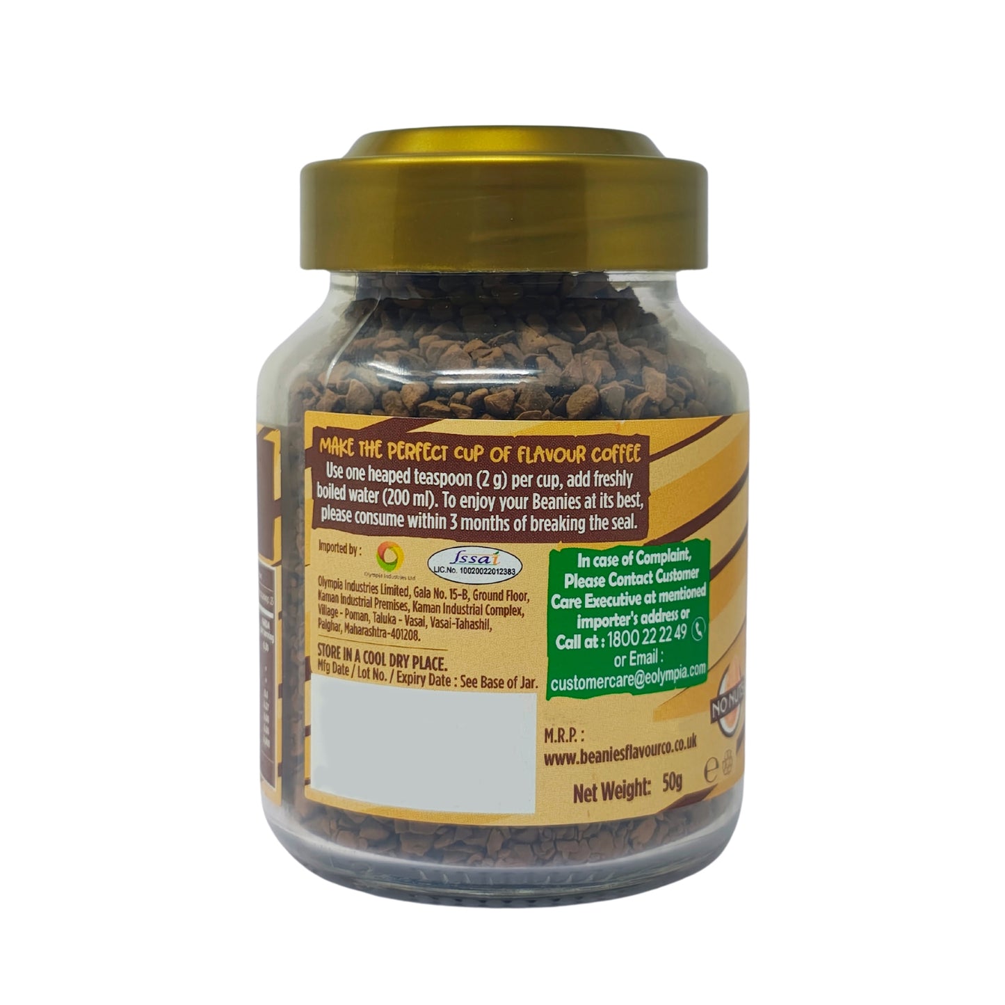Beanies Barista Range - Chai Latte Instant Coffee, 50g