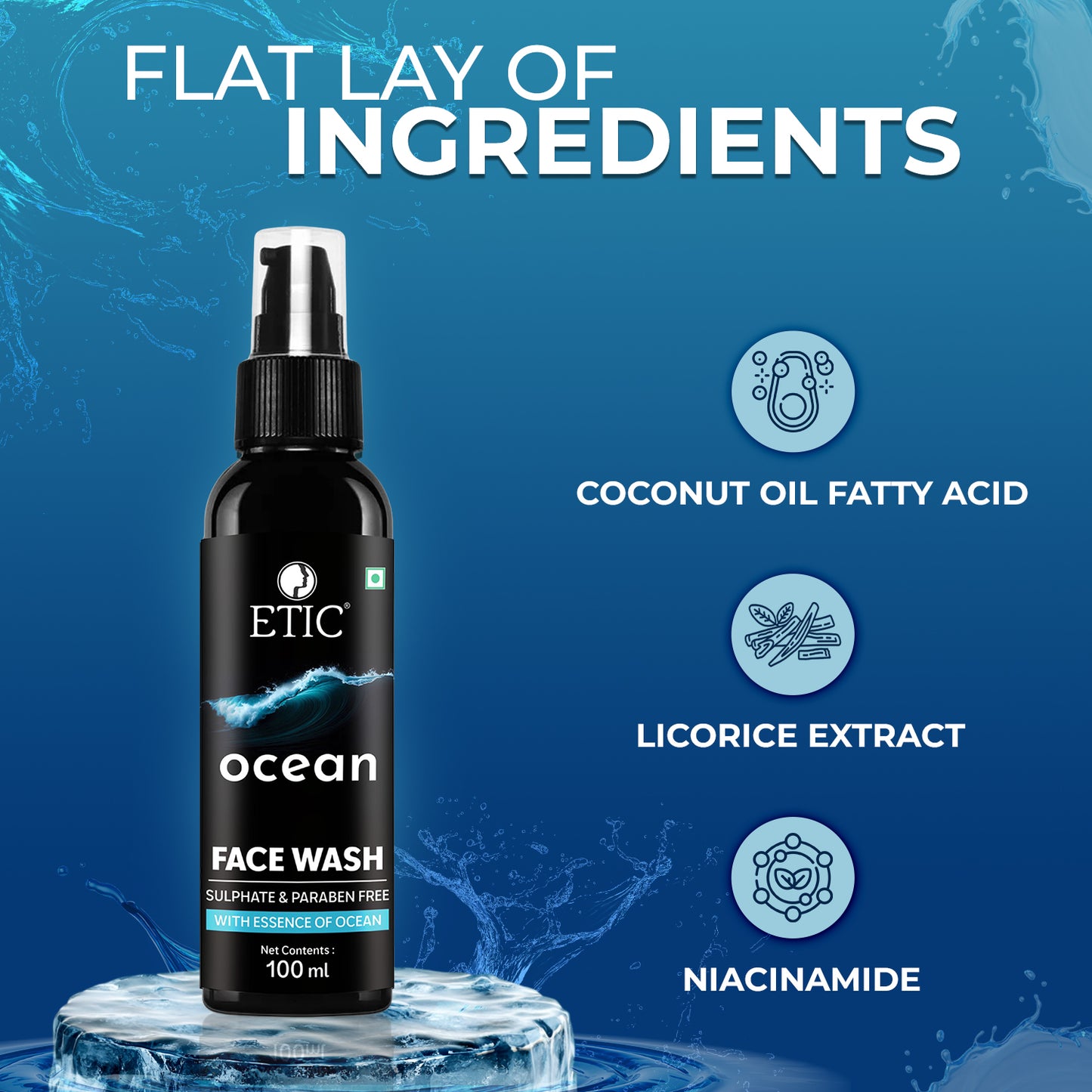 Etic Ocean Men's Face Wash 100ml Pack Of 2