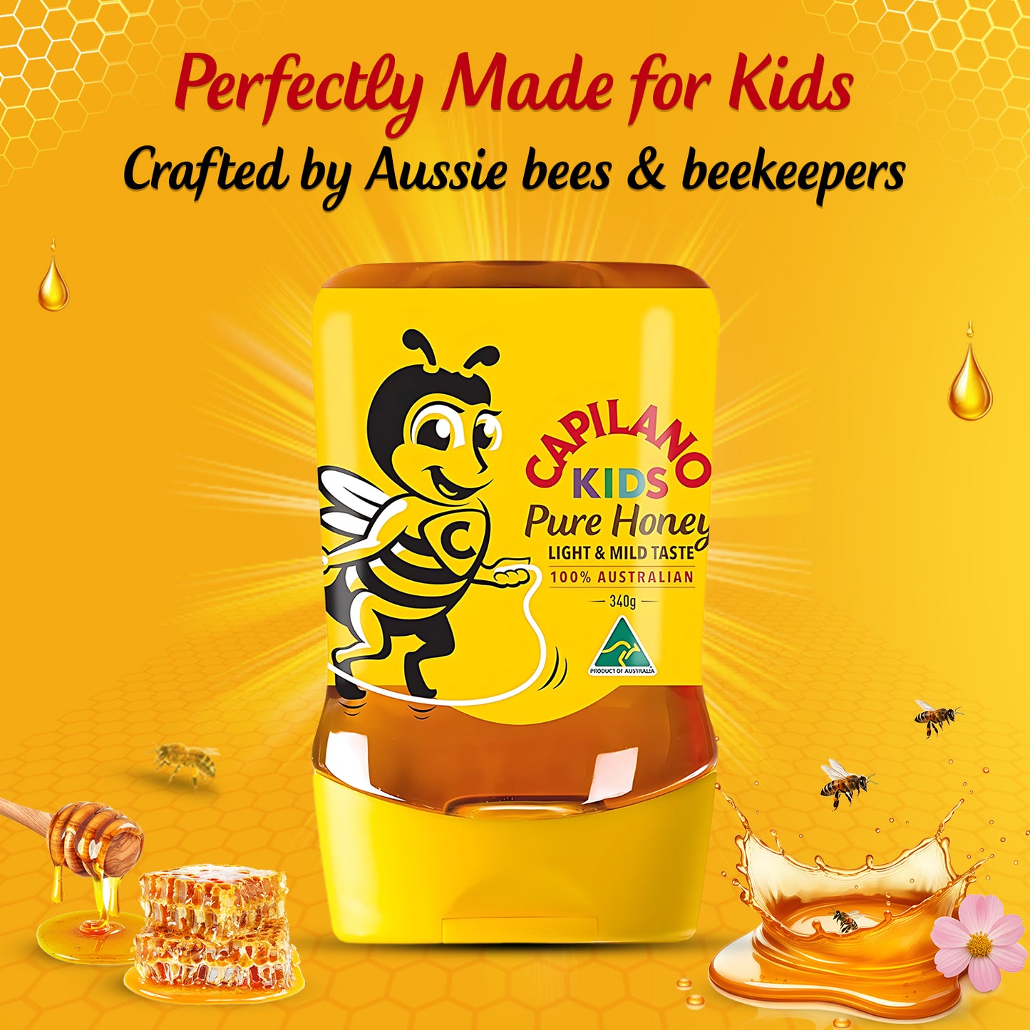 Capilano Light and Mild Australian Pure Honey- 340g