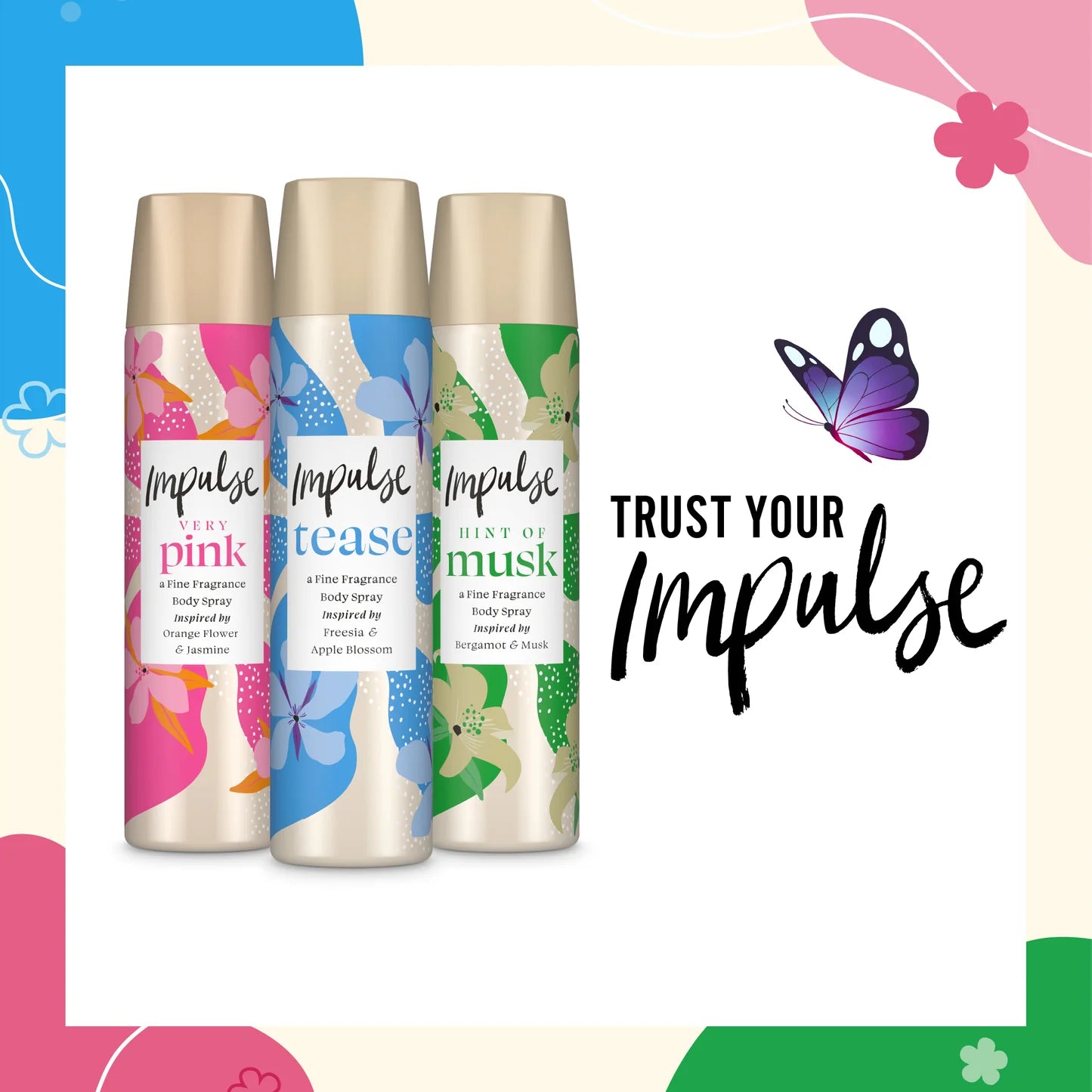 Impulse Hint of Musk Body Spray - 75 ml