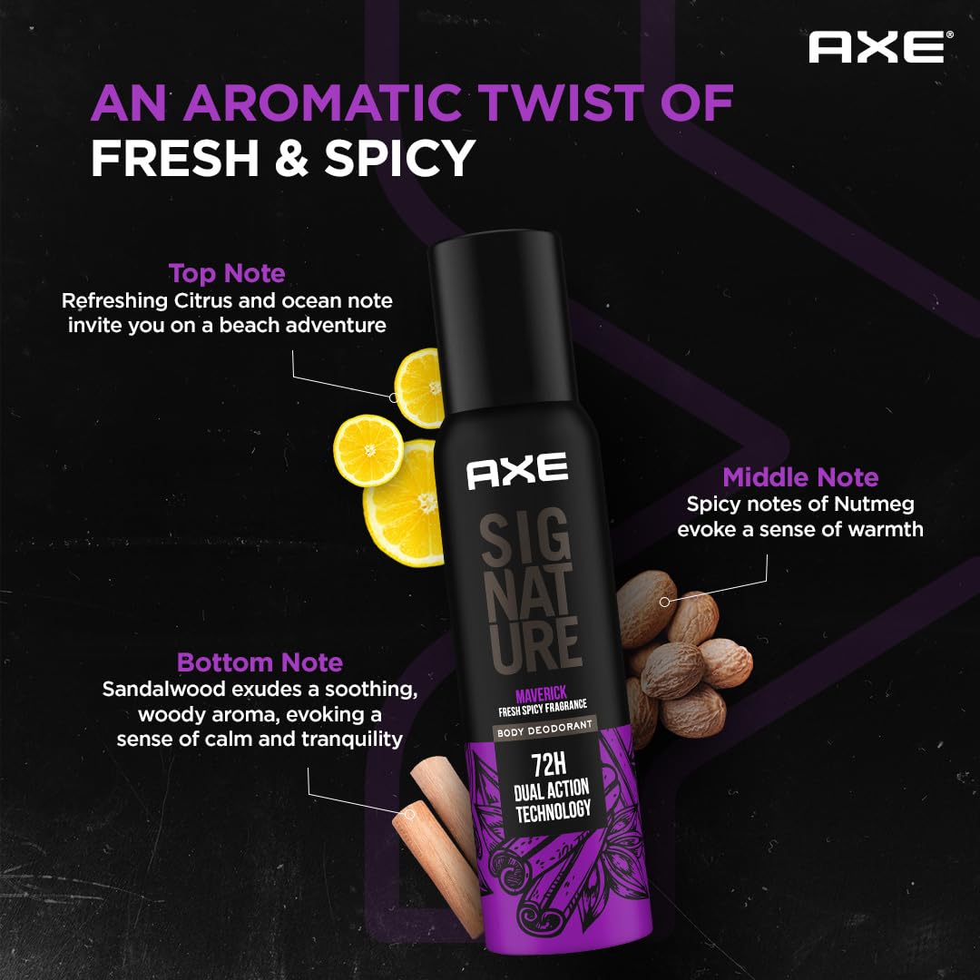 Axe Signature Maverick No Gas Body Deodorant for Men 154 ml