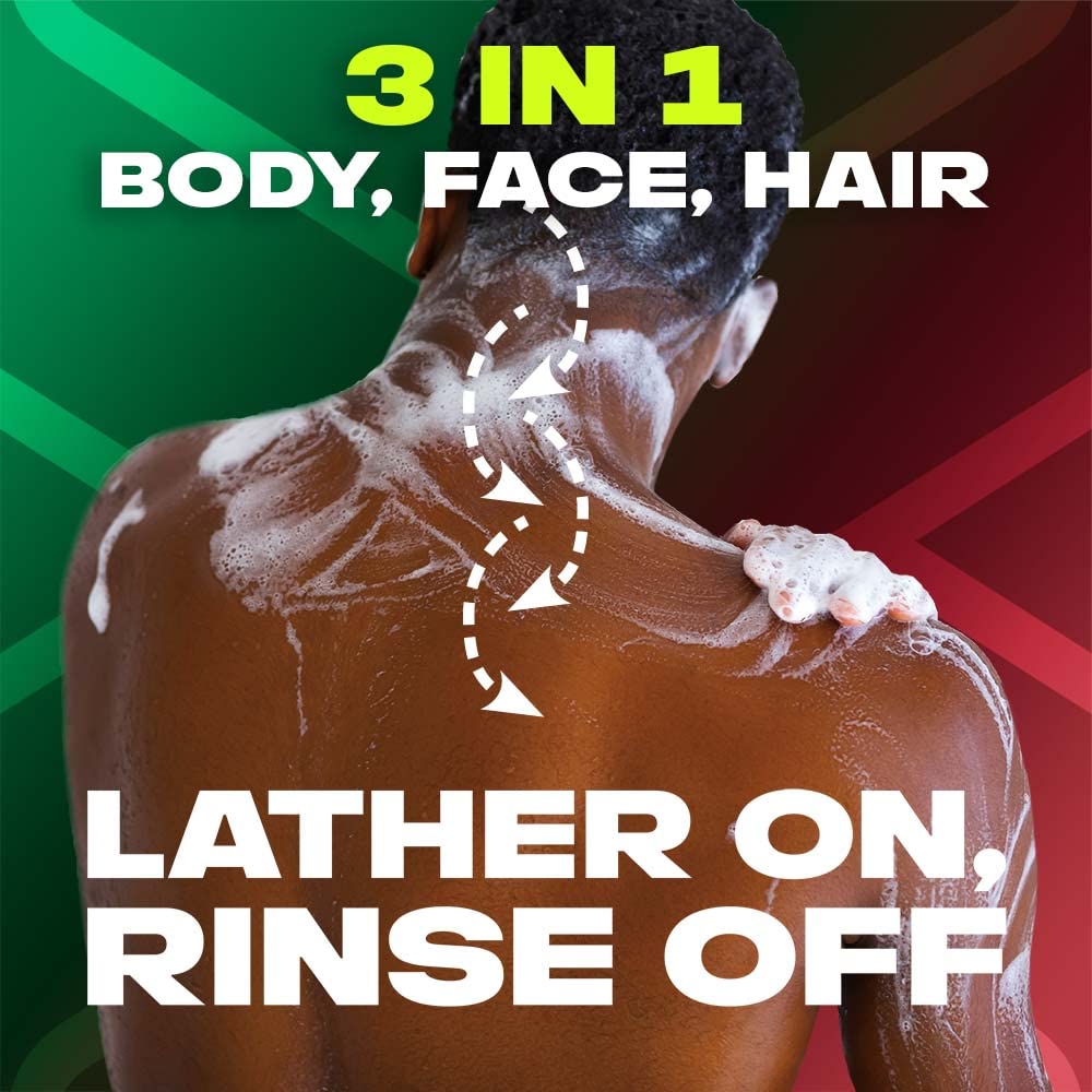 Axe Africa 3 In 1 Body, Face & Hair Wash for Men, Long-Lasting Fragrance, 250ml