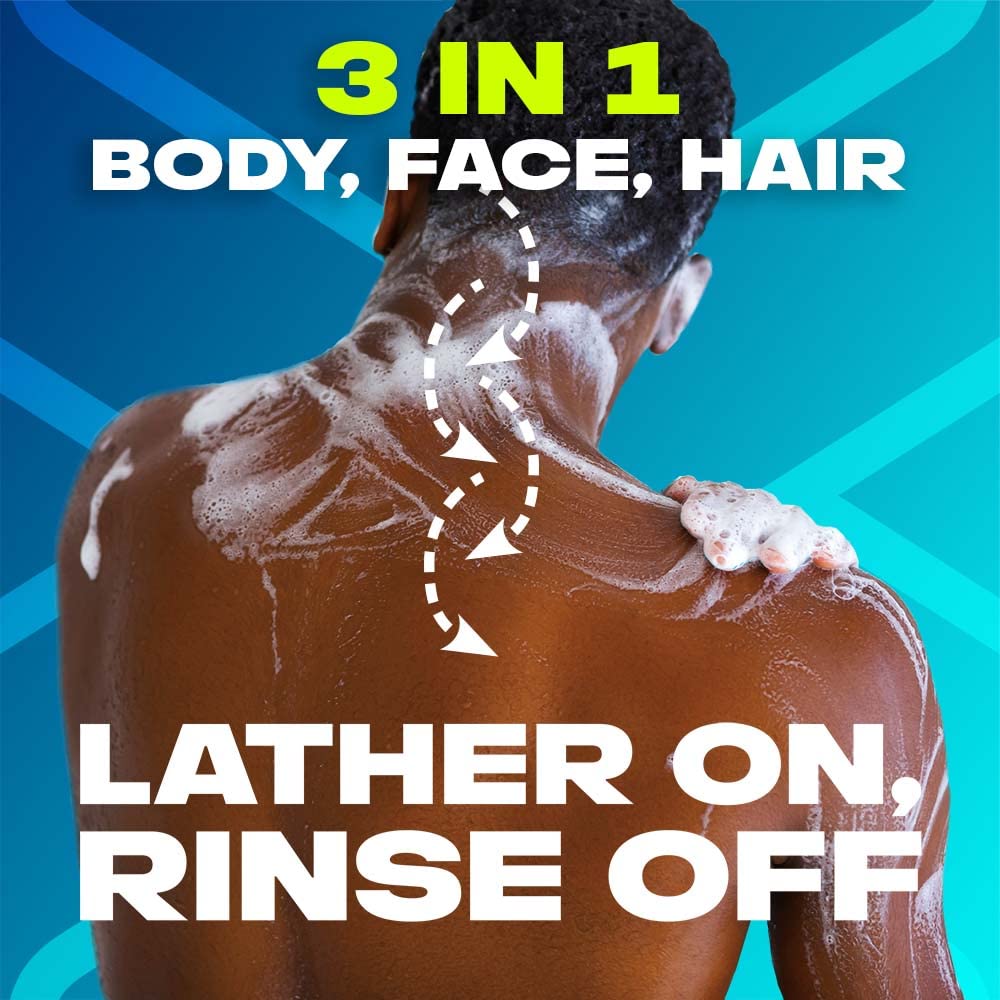 Axe Apollo 3 In 1 Body, Face & Hair Wash for Men, Long-Lasting Fragrance