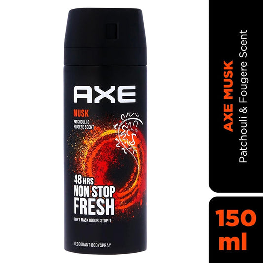 Axe Musk Deodorant Body Spray for Men | 48H* Odour Protection | With Lavender, Geranium, and Vanilla notes| 150ml