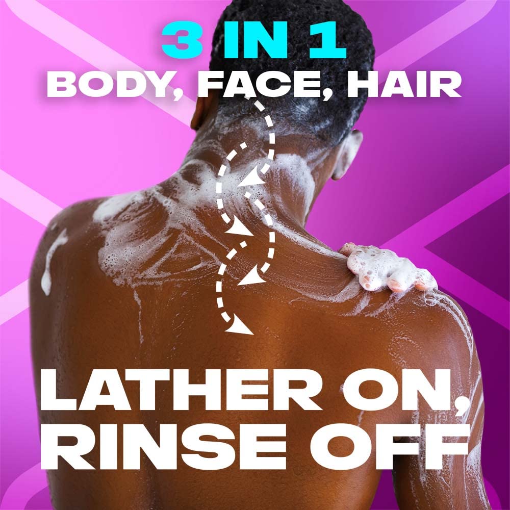 Axe Excite 3 In 1 Body, Face & Hair Wash for Men, Long-Lasting Fragrance