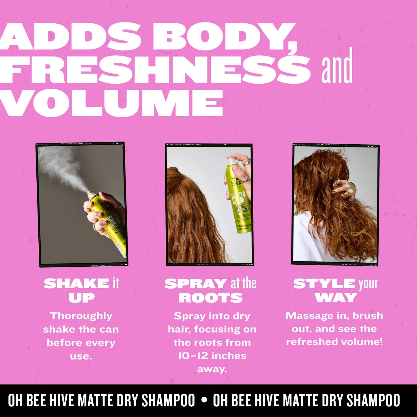Bed Head Oh Bee Hive Volumizing Dry Shampoo – 238ml