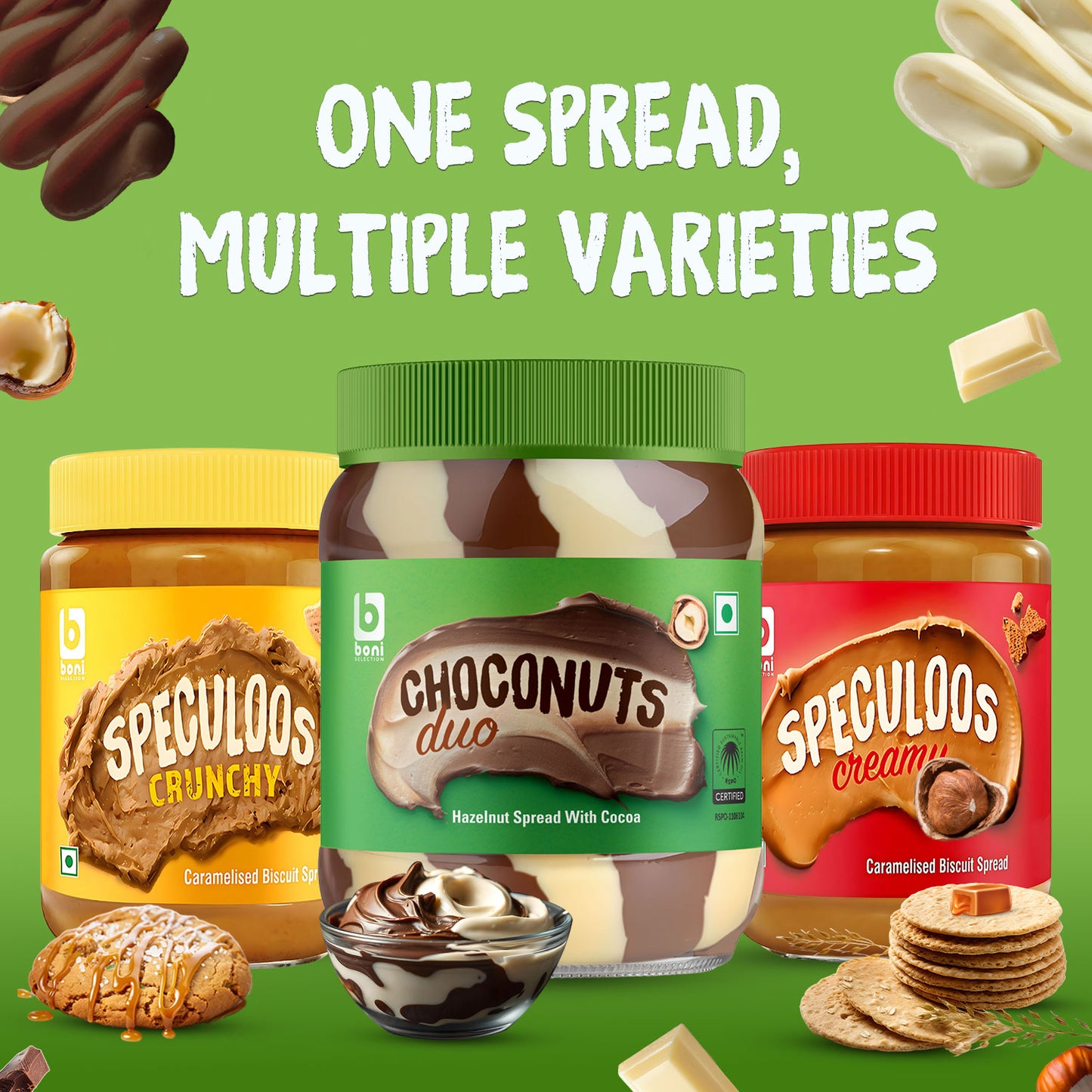 BONI Hazelnut Spread with Cocoa- 400gm
