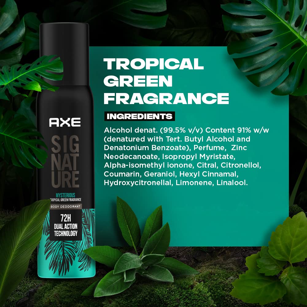 AXE Signature Mysterious Long Lasting No Gas Body Perfume Spray For Men 200 ML