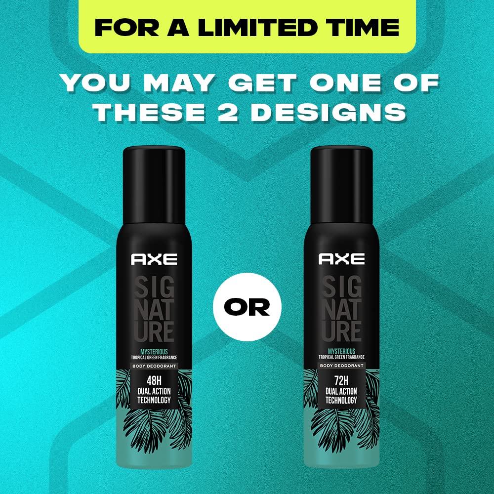 AXE Signature Mysterious Long Lasting No Gas Body Perfume Spray For Men 200 ML