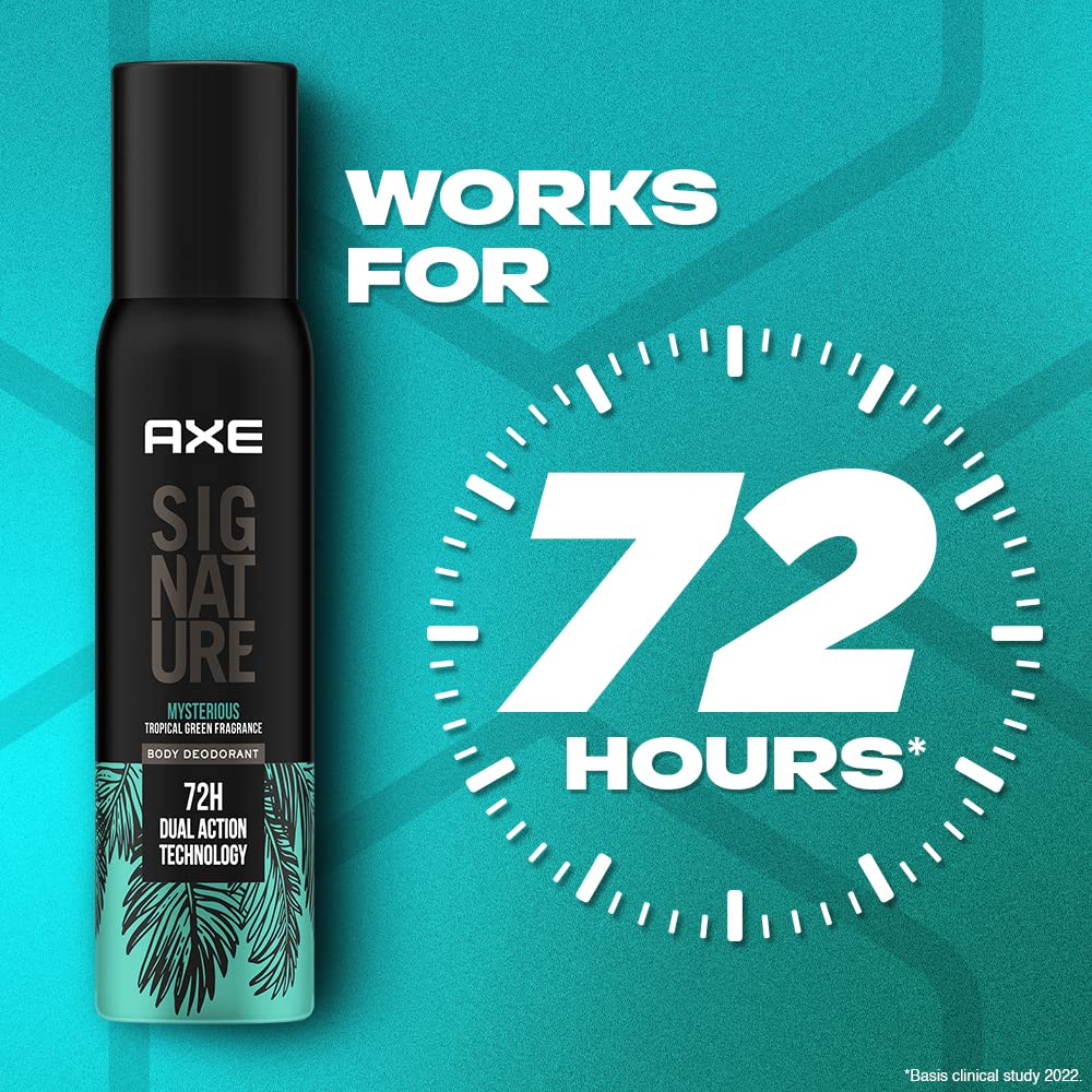 AXE Signature Mysterious Long Lasting No Gas Body Perfume Spray For Men 200 ML