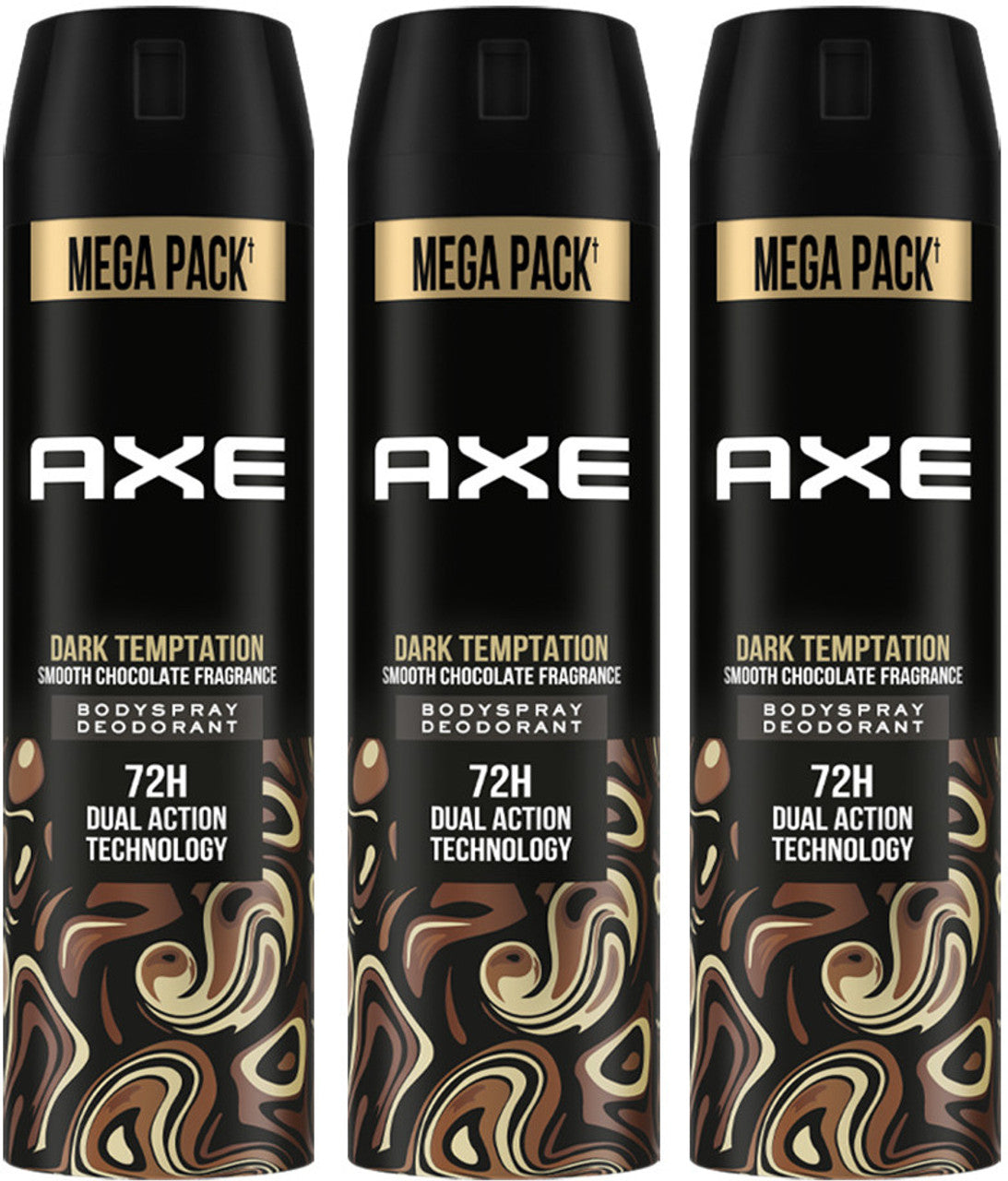 AXE Dark_Temptation Deodorant Spray - For Men  (215 ml, Pack of 3)