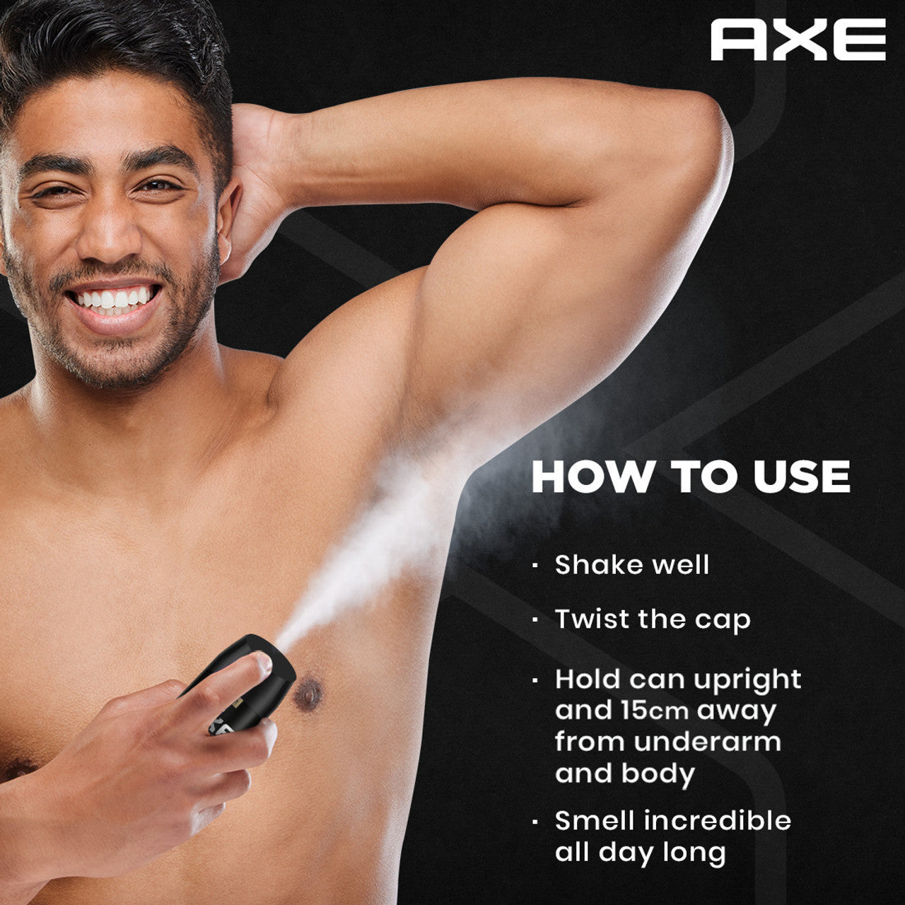 AXE Gold-Temptation Deodorant Spray - For Men  (215 ml, Pack of 2)