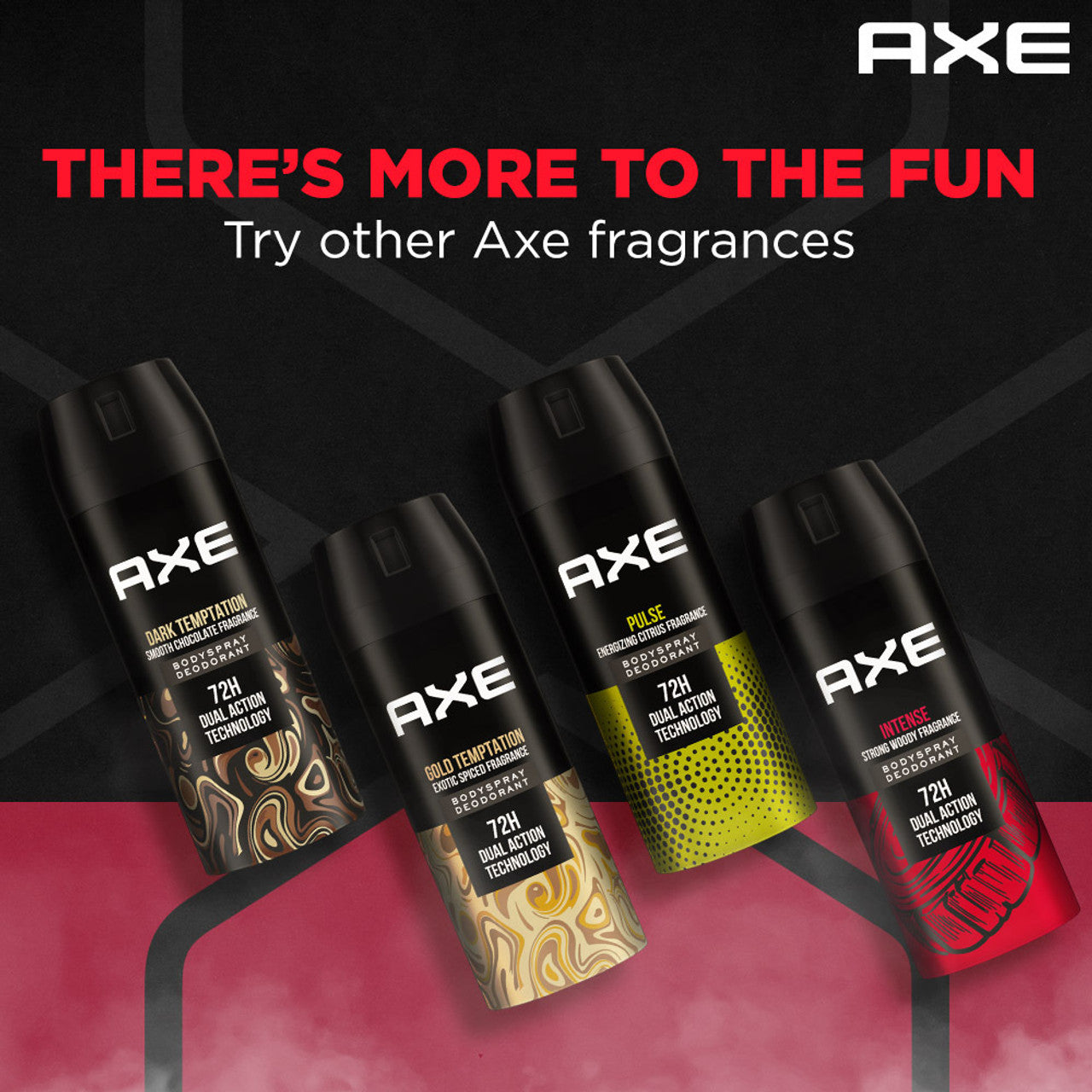 AXE Intense Body Spray - For Men  (150 ml, Pack of 3)