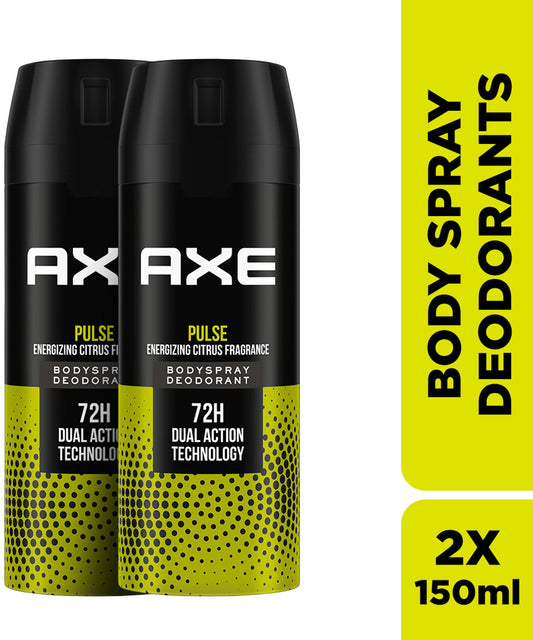 AXE Pulse Body Spray - For Men  (150 ml, Pack of 2)