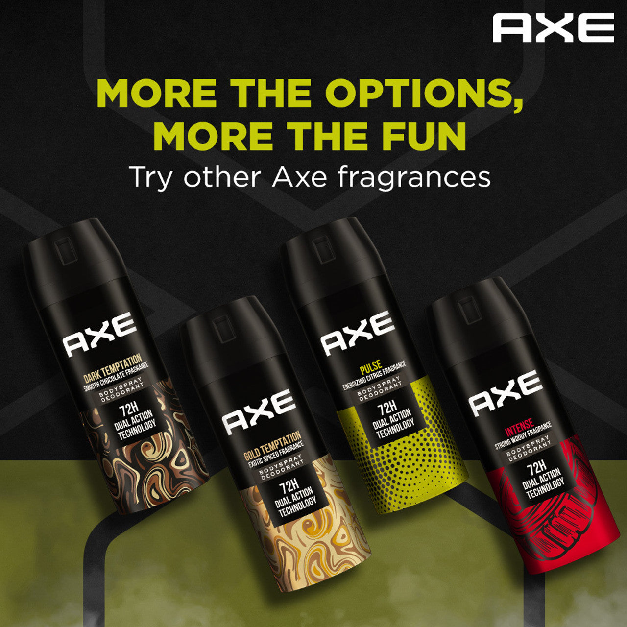 AXE Pulse Body Spray - For Men  (150 ml, Pack of 4)