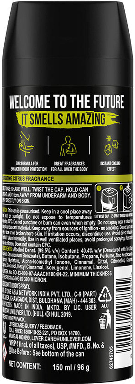 AXE Pulse Body Spray - For Men  (150 ml, Pack of 4)