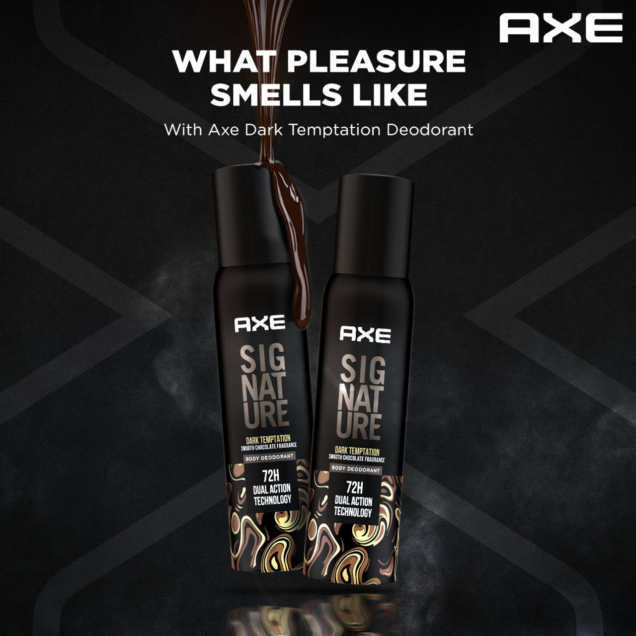 AXE SIGNATURE Dark Temptation Deodorant No Gas Body Perfume Deodorant Spray - For Men  (200ml, Pack of 2)