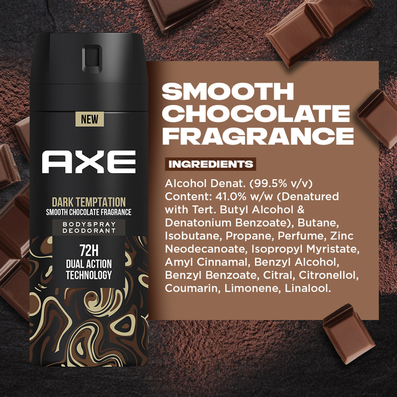 AXE Two pack of Dark Temptation 150 ml and one Pulse 150 ml Deodorant  (3 Items in the set)
