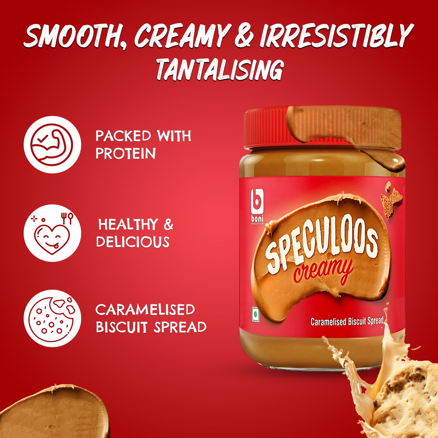 BONI Speculoos Creamy Biscuit Spread- 400g