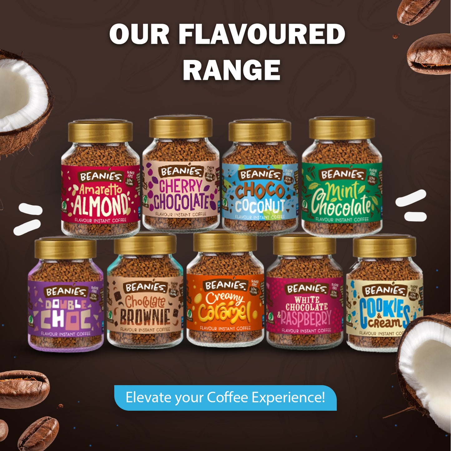 Beanies Choco Coconut Instant Coffee, 50g