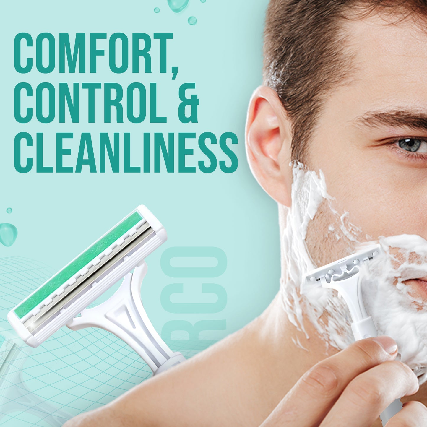 DORCO KLASS 2 (TG 702) Disposable Razor White with Lubra Pack of 25