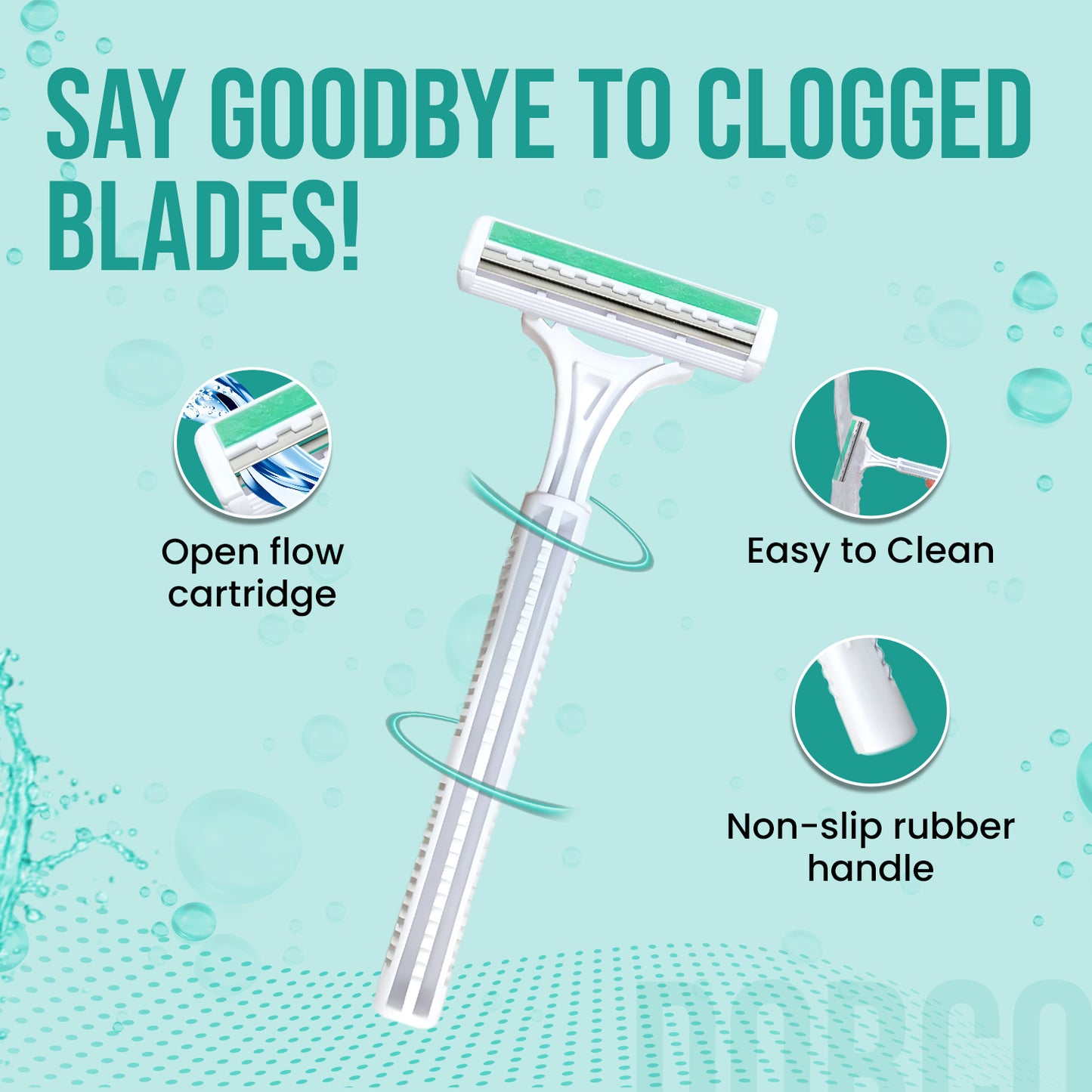 DORCO KLASS 2 (TG 702) Disposable Razor White with Lubra Pack of 25