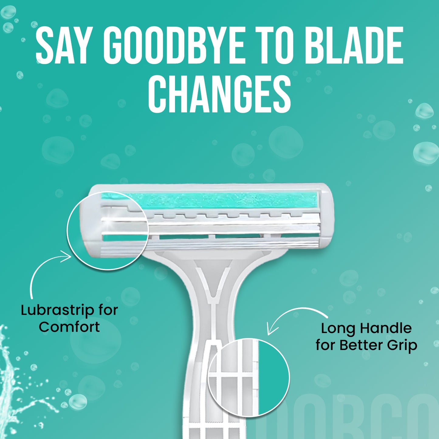 Dorco TG710 with Lubrastrip Pack of 24 (White)