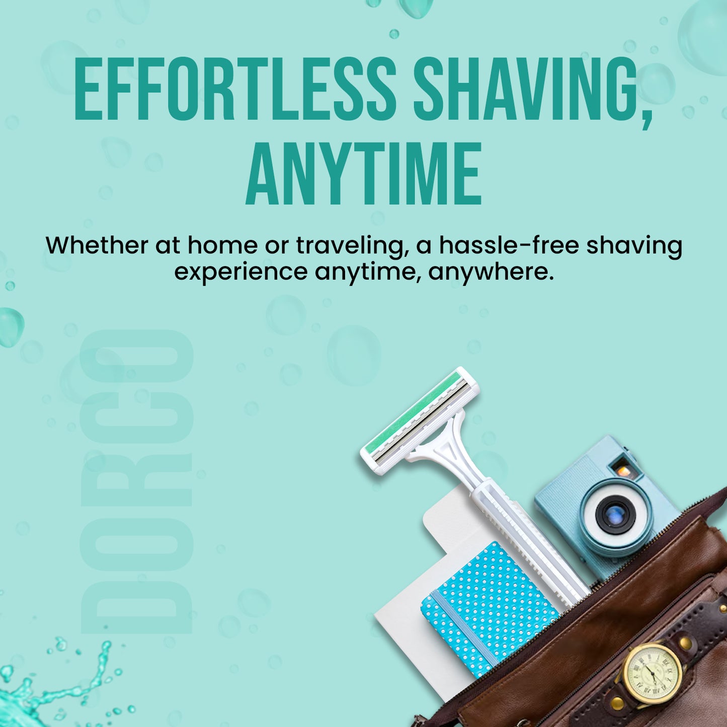 DORCO KLASS 2 (TG 702) Disposable Razor White with Lubra Pack of 25