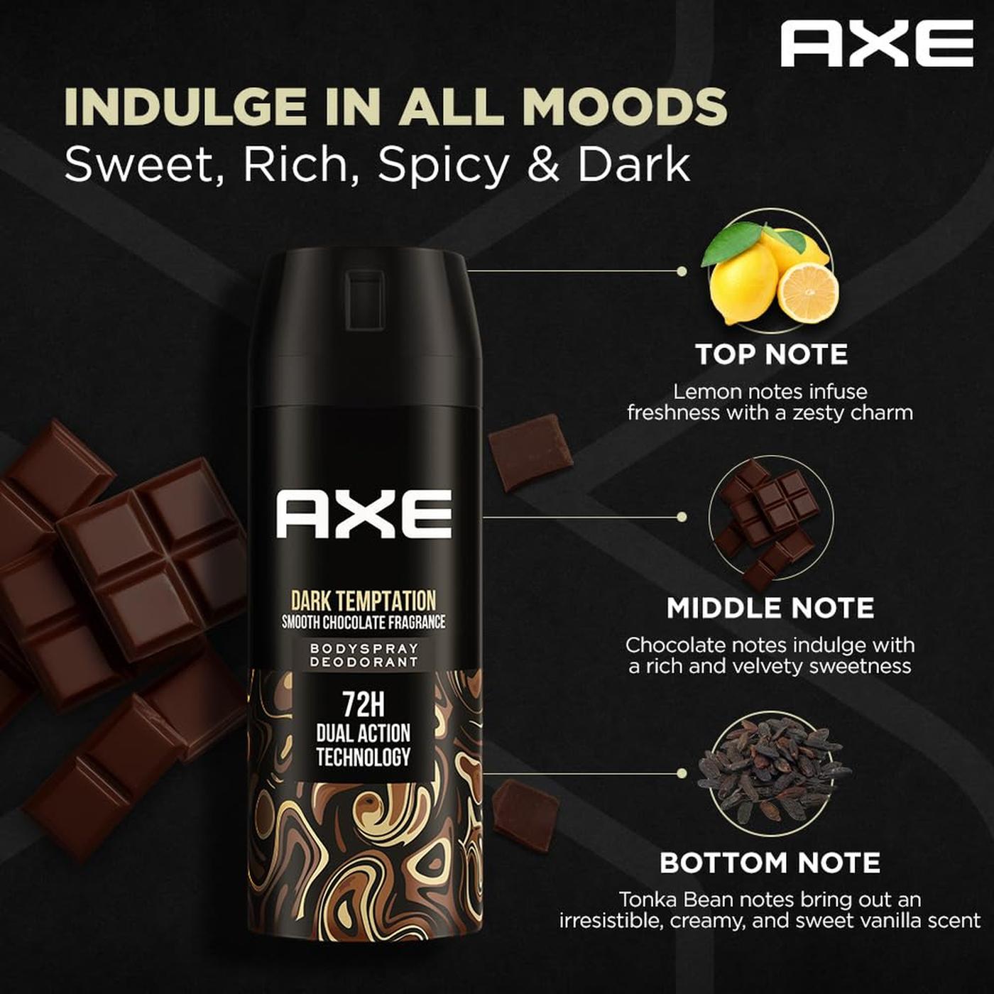 Axe Dark Temptation Deodorant Spray 150 ml Pack of 2