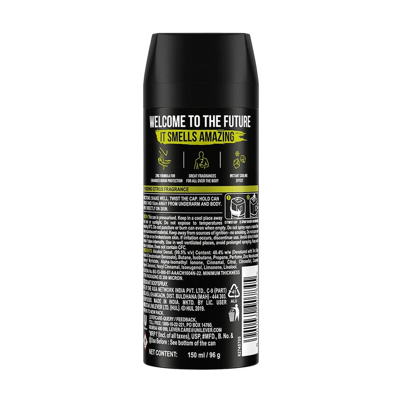 Axe Pulse Long Lasting Deodorant Bodyspray for Men 150ml