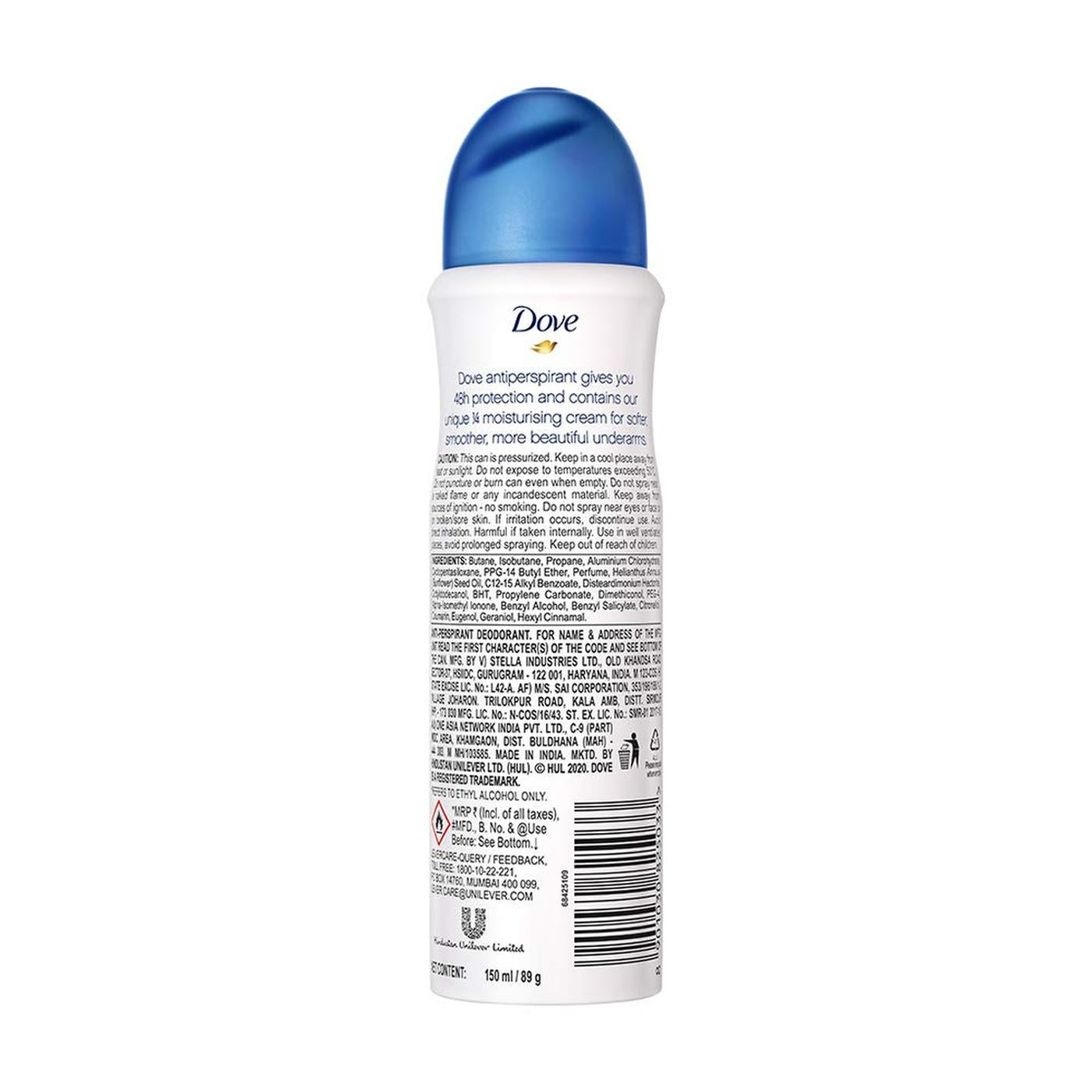 Dove Women Anti-Perspirant Original Treadstone 150 ml Pack of 2