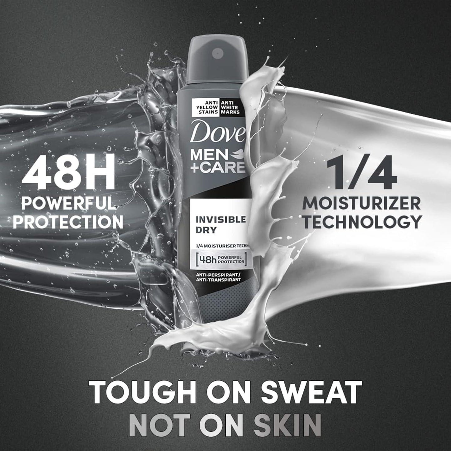 Dove Men+Care Invisible Dry Spray Deodorant 150 ml Pack of 2