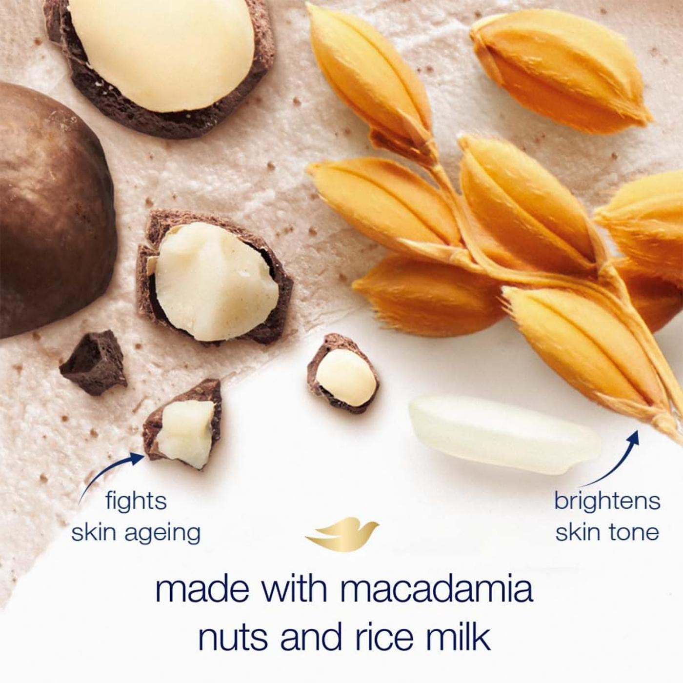 Dove Scrub Macadamia & Rice Milk 298g