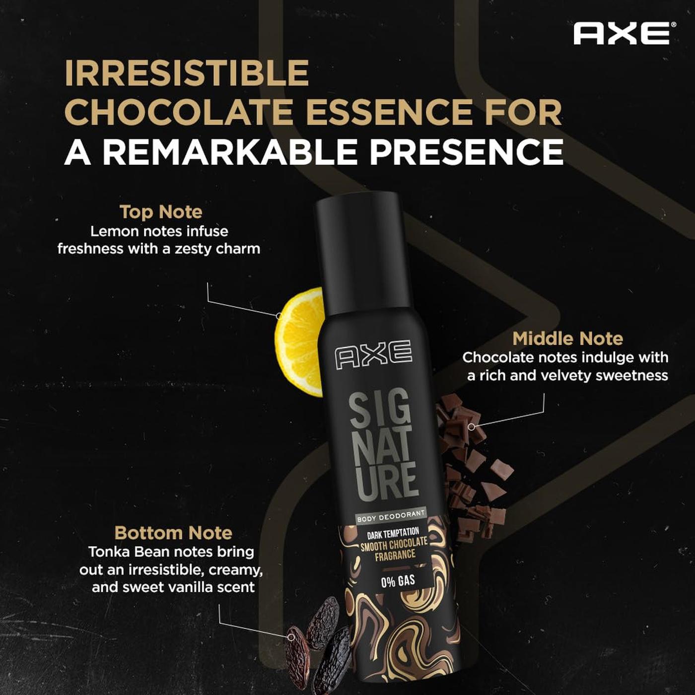 Axe Signature Dark Temptation No Gas Deodorant 154 ml Pack of 2