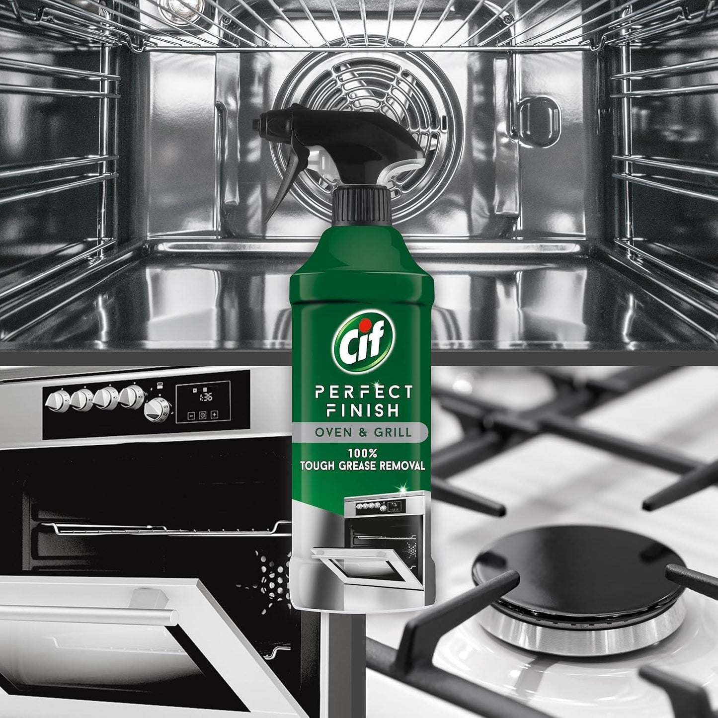 Cif Perfect Finish Oven & Grill Cleaner 435 ml Pack of 2