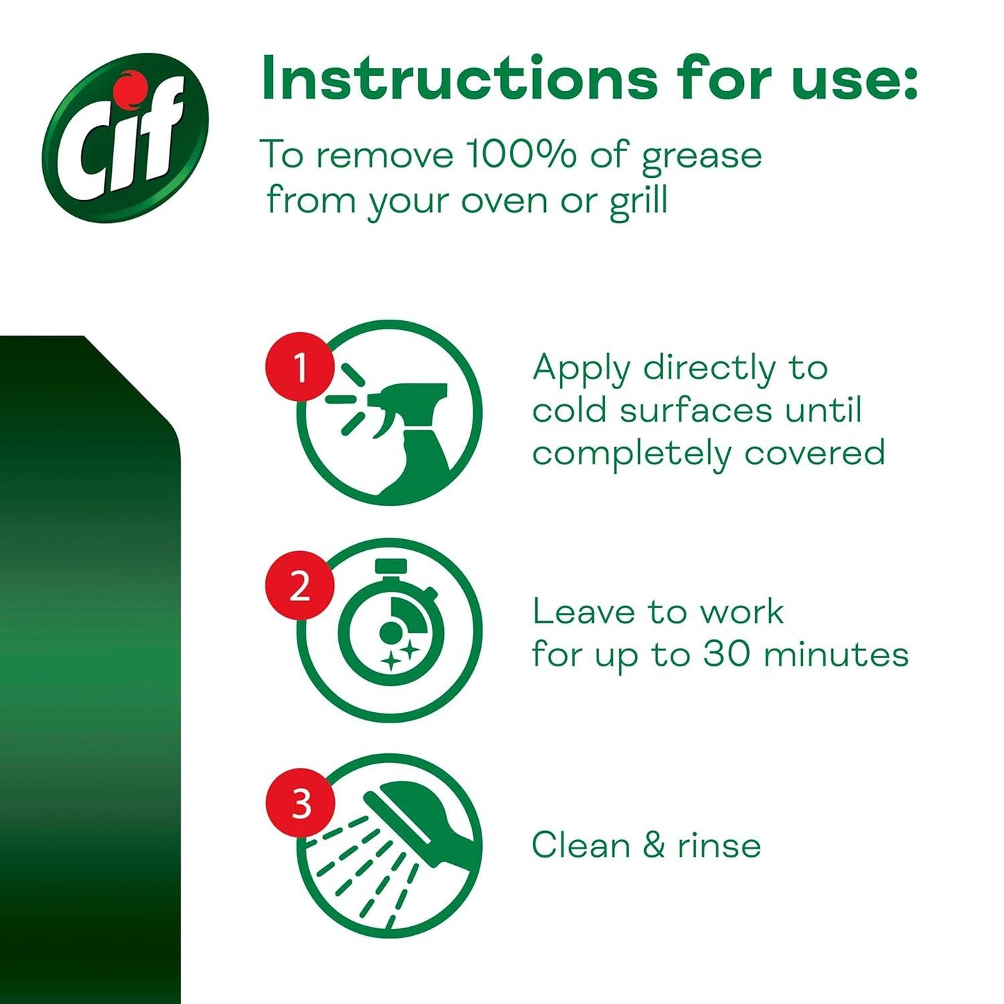 Cif Perfect Finish Oven & Grill Cleaner 435 ml Pack of 2