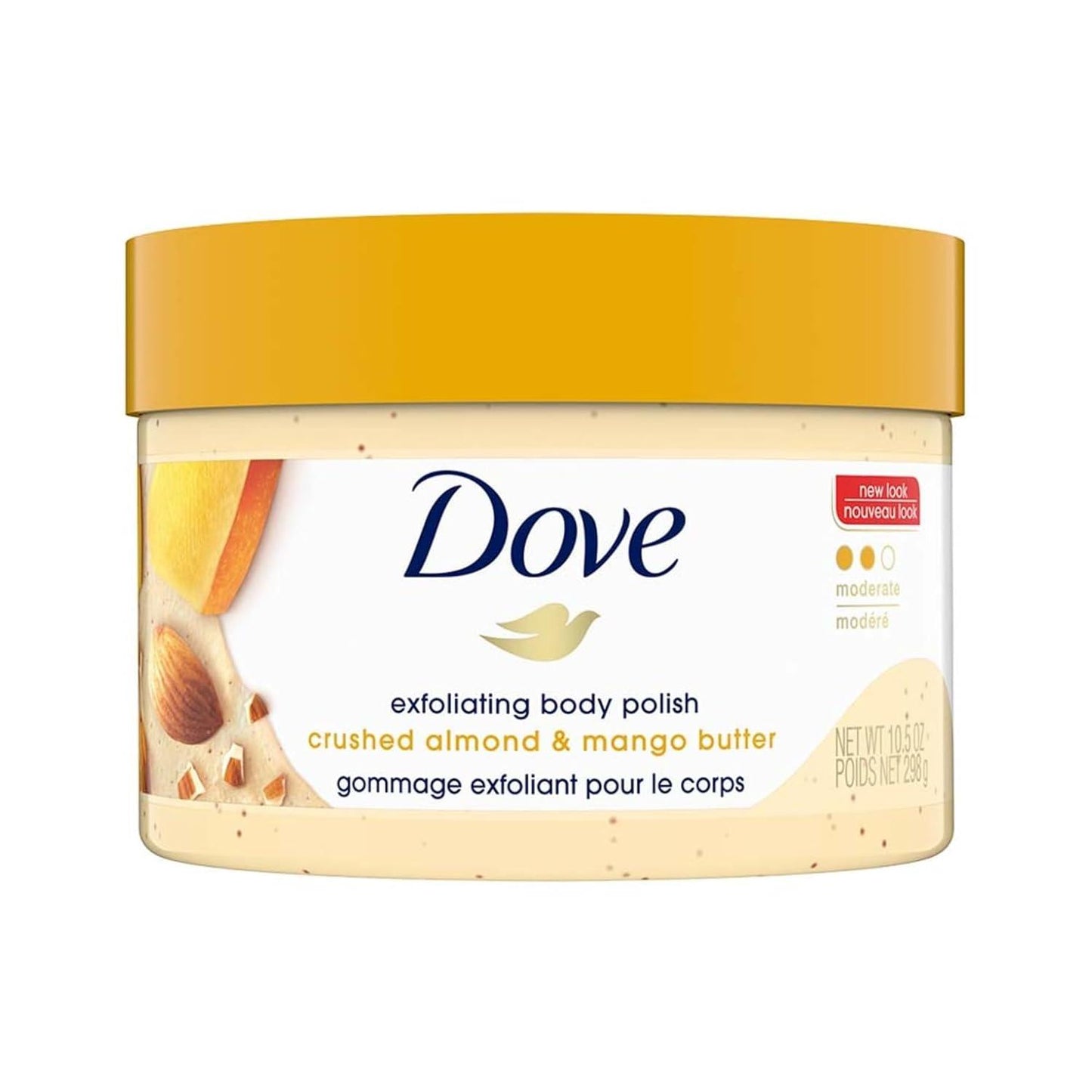Dove Exfoliating Body Polish Scrub with Crushed Almond and Mango Butter 298gm