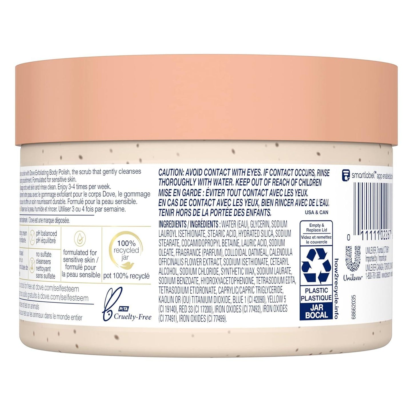 Dove Scrub Almond & Mango 298g